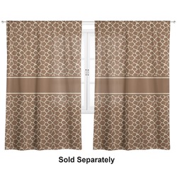 Giraffe Print Curtain Panel - Custom Size