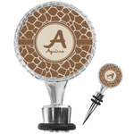 Giraffe Print Wine Bottle Stopper (Personalized)