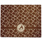 Giraffe Print Dog Food Mat - Large without Bowls