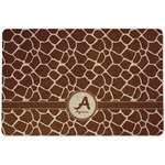 Giraffe Print Dog Food Mat w/ Name and Initial