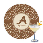 Giraffe Print Printed Drink Topper - 3.25" (Personalized)