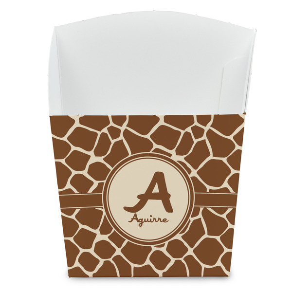 Custom Giraffe Print French Fry Favor Boxes (Personalized)