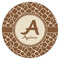 Giraffe Print Icing Circle - XSmall - Single