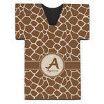 Giraffe Print Jersey Bottle Cooler (Personalized)