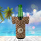 Giraffe Print Jersey Bottle Cooler - LIFESTYLE