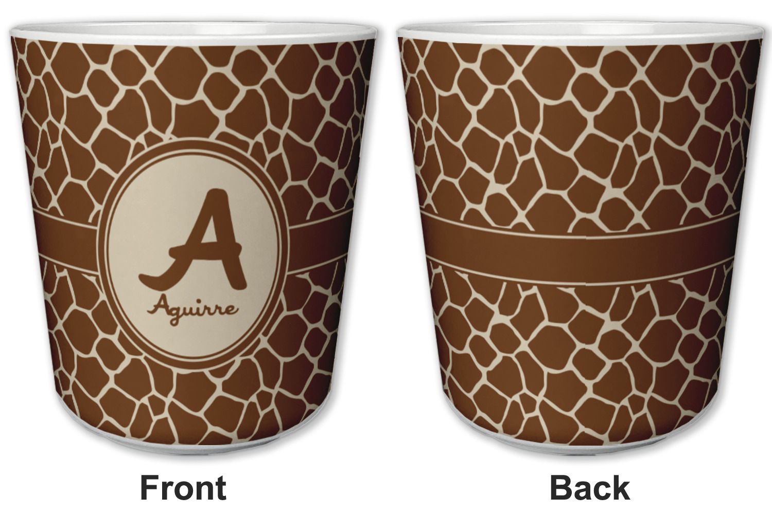 Giraffe Print Design Custom Acrylic Travel Mug