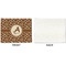 Giraffe Print Linen Placemat - APPROVAL Single (single sided)