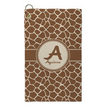 Giraffe Print Microfiber Golf Towel - Small (Personalized)