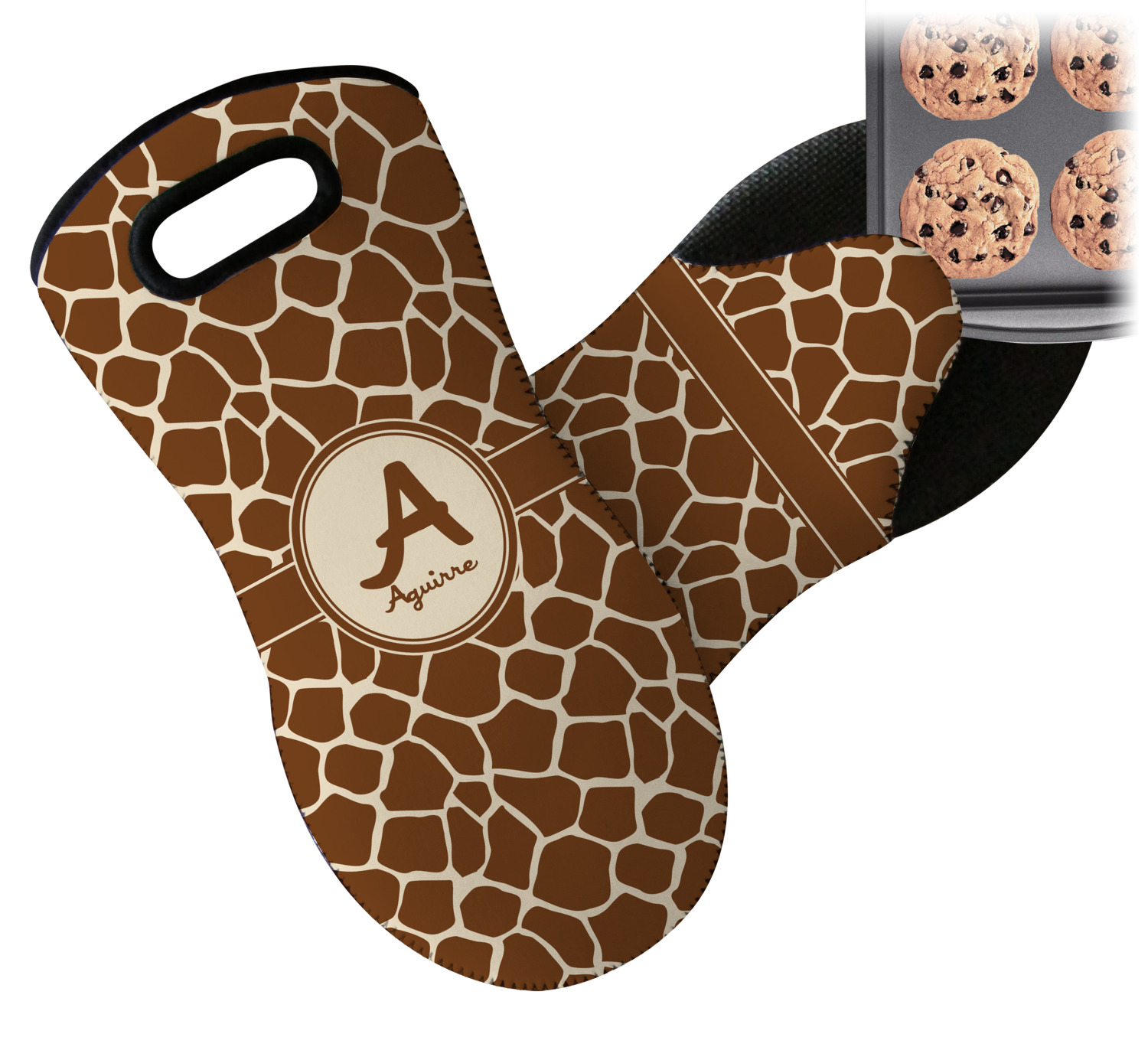 giraffe oven mitts