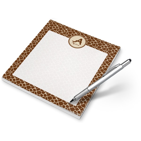 Custom Giraffe Print Notepad (Personalized)