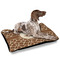 Giraffe Print Outdoor Dog Beds - Large - IN CONTEXT