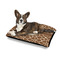 Giraffe Print Outdoor Dog Beds - Medium - IN CONTEXT