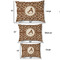 Giraffe Print Outdoor Dog Beds - SIZE CHART