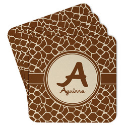 Giraffe Print Paper Coasters (Personalized)