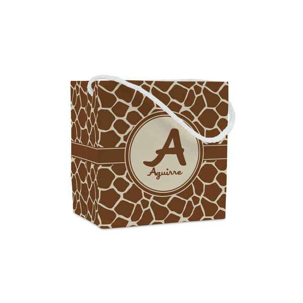 Custom Giraffe Print Party Favor Gift Bags (Personalized)