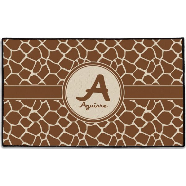 Custom Giraffe Print Door Mat - 60"x36" (Personalized)