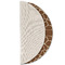 Giraffe Print Round Linen Placemats - HALF FOLDED (single sided)