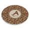 Giraffe Print Round Stone Trivet - Angle View