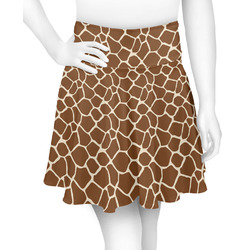 Giraffe Print Skater Skirt - X Small