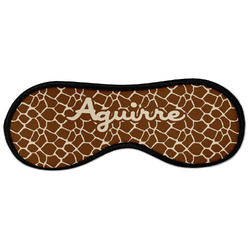 Giraffe Print Sleeping Eye Masks - Large (Personalized)