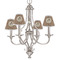 Giraffe Print Small Chandelier Shade - LIFESTYLE (on chandelier)