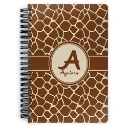 Giraffe Print Spiral Notebook (Personalized)