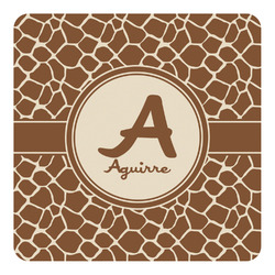 Giraffe Print Square Decal - Large (Personalized)