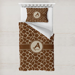 Giraffe Print Toddler Bedding w/ Name and Initial