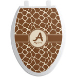 Giraffe Print Toilet Seat Decal - Elongated (Personalized)