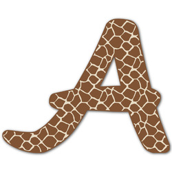 Giraffe Print Letter Decal - Large (Personalized)