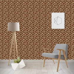 Giraffe Print Wallpaper & Surface Covering (Water Activated - Removable)