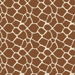 Giraffe Print Wallpaper & Surface Covering (Water Activated 24"x 24" Sample)