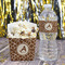 Giraffe Print Water Bottle Label - w/ Favor Box