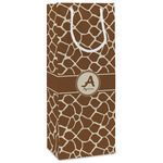 Giraffe Print Wine Gift Bags - Matte (Personalized)