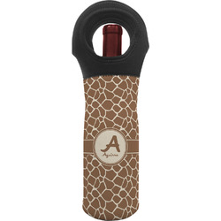 Giraffe Print Wine Tote Bag (Personalized)