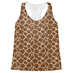 Giraffe Print Womens Racerback Tank Top