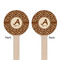 Giraffe Print Wooden 7.5" Stir Stick - Round - Double Sided - Front & Back