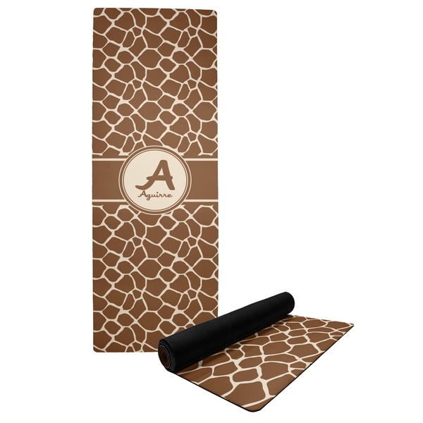 Custom Giraffe Print Yoga Mat (Personalized)