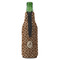 Giraffe Print Zipper Bottle Cooler - BACK (bottle)