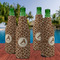 Giraffe Print Zipper Bottle Cooler - Set of 4 - LIFESTYLE