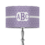 Greek Key 12" Drum Lamp Shade - Fabric (Personalized)