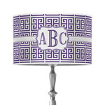 Greek Key 12" Drum Lamp Shade - Poly-film (Personalized)