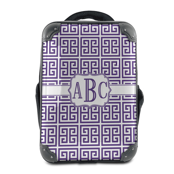 Custom Greek Key 15" Hard Shell Backpack (Personalized)