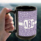 Greek Key 15oz. Black Mug - LIFESTYLE