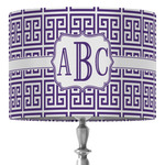 Greek Key 16" Drum Lamp Shade - Fabric (Personalized)