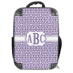 Greek Key Hard Shell Backpack (Personalized)