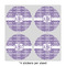 Greek Key 4" Multipurpose Round Labels - Sheet