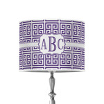 Greek Key 8" Drum Lamp Shade - Poly-film (Personalized)