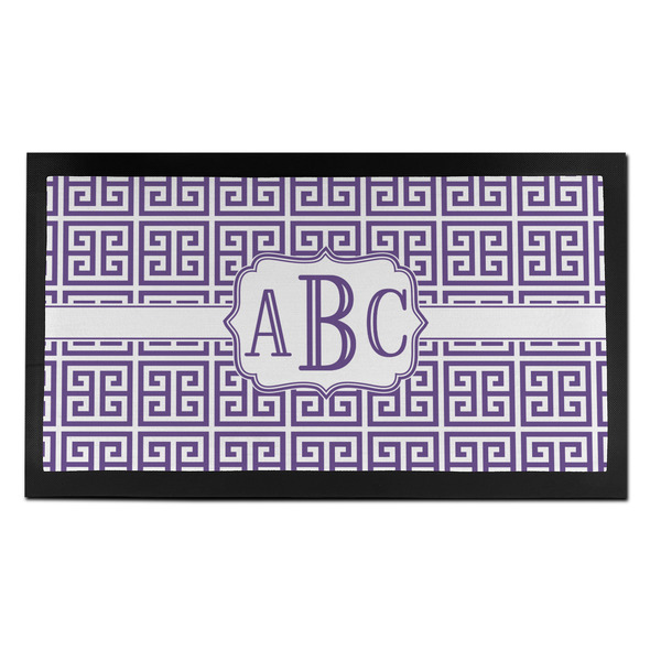 Custom Greek Key Bar Mat - Small (Personalized)