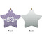 Greek Key Ceramic Flat Ornament - Star Front & Back (APPROVAL)